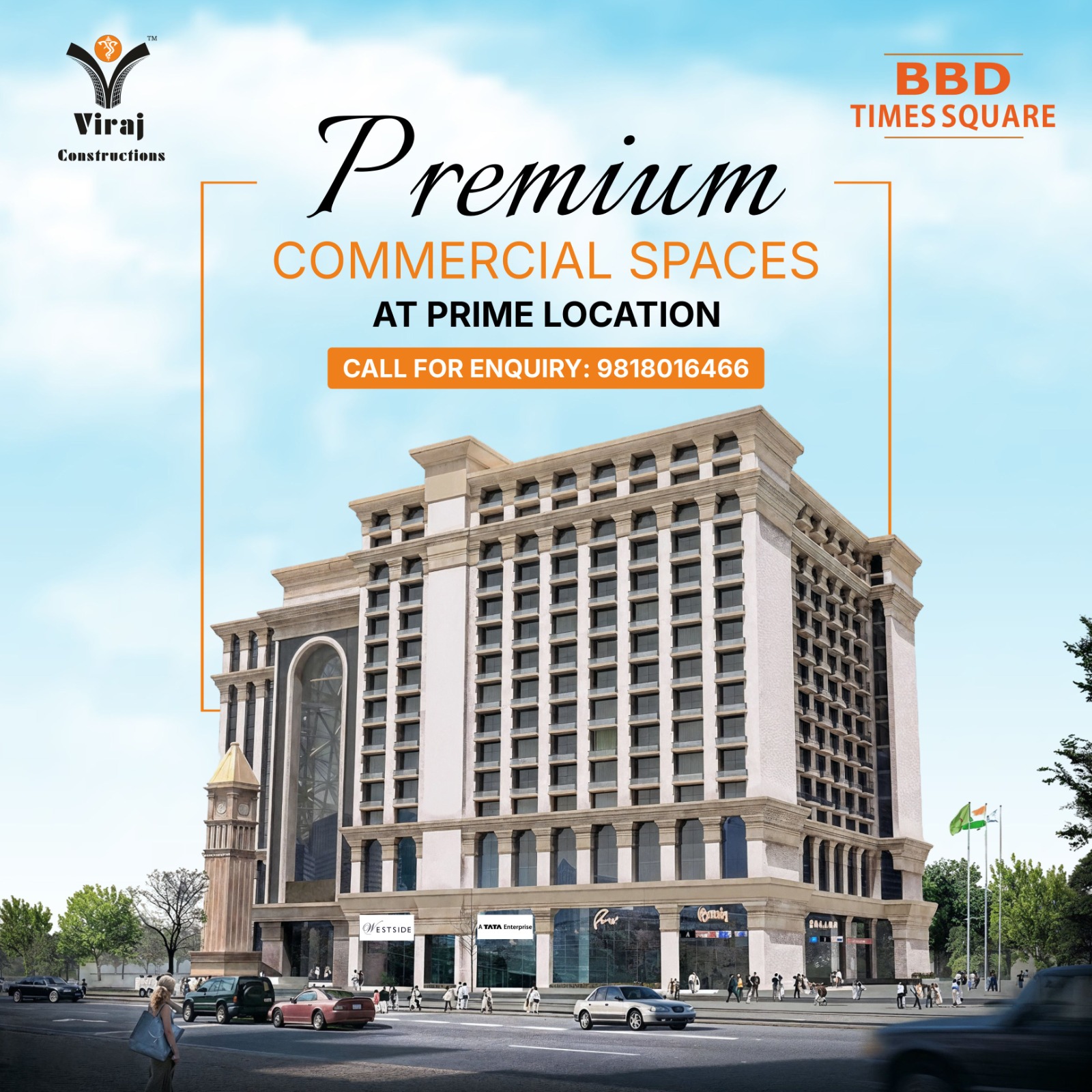 BBD Times Square- Lucknow – Commercial Project – Mozart Realty BBD Times Square- Lucknow - Commercial Project - Mozart Realty