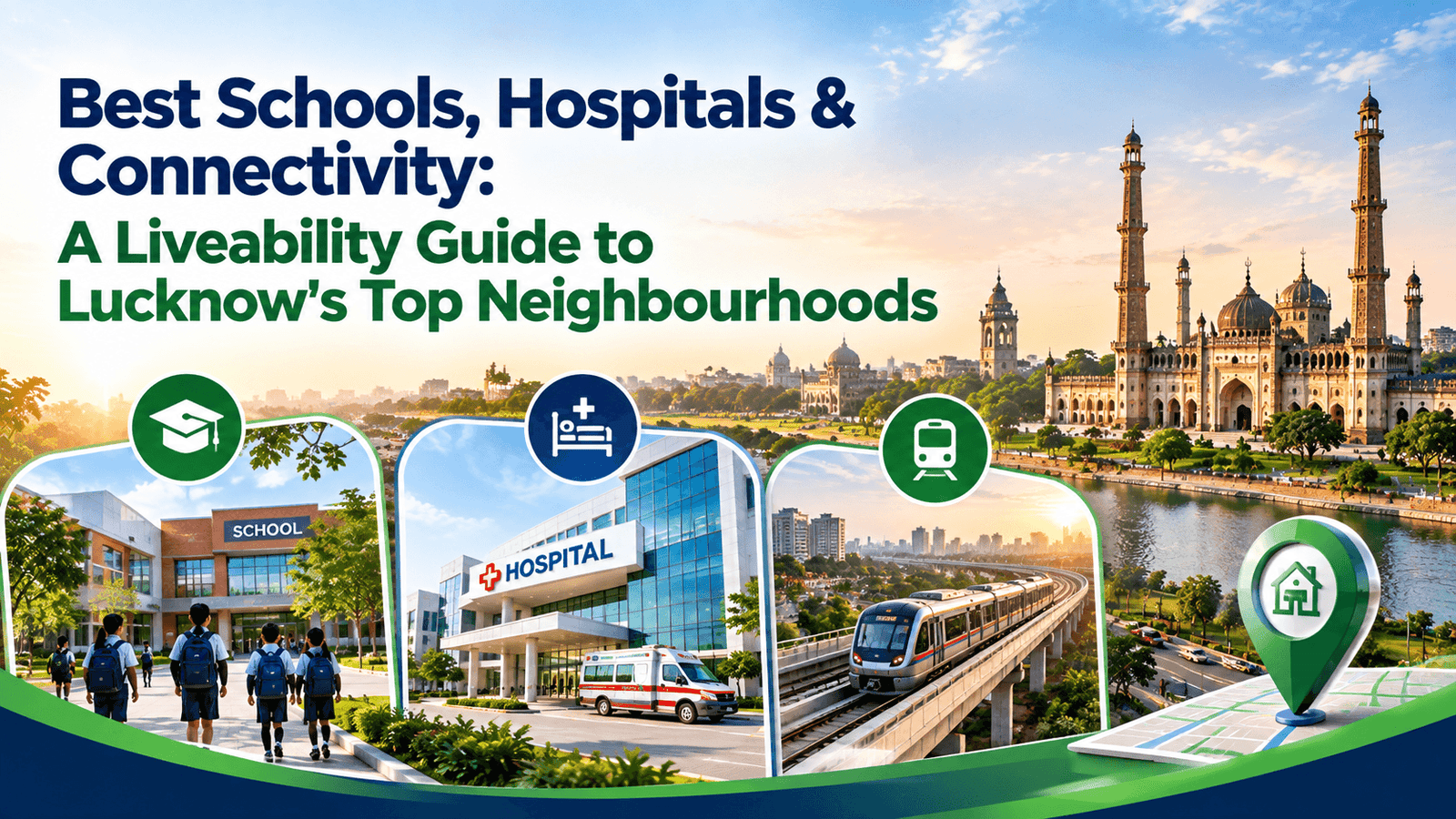 Best Schools, Hospitals & Connectivity: A Liveability Guide to Lucknow's Top Neighbourhoods