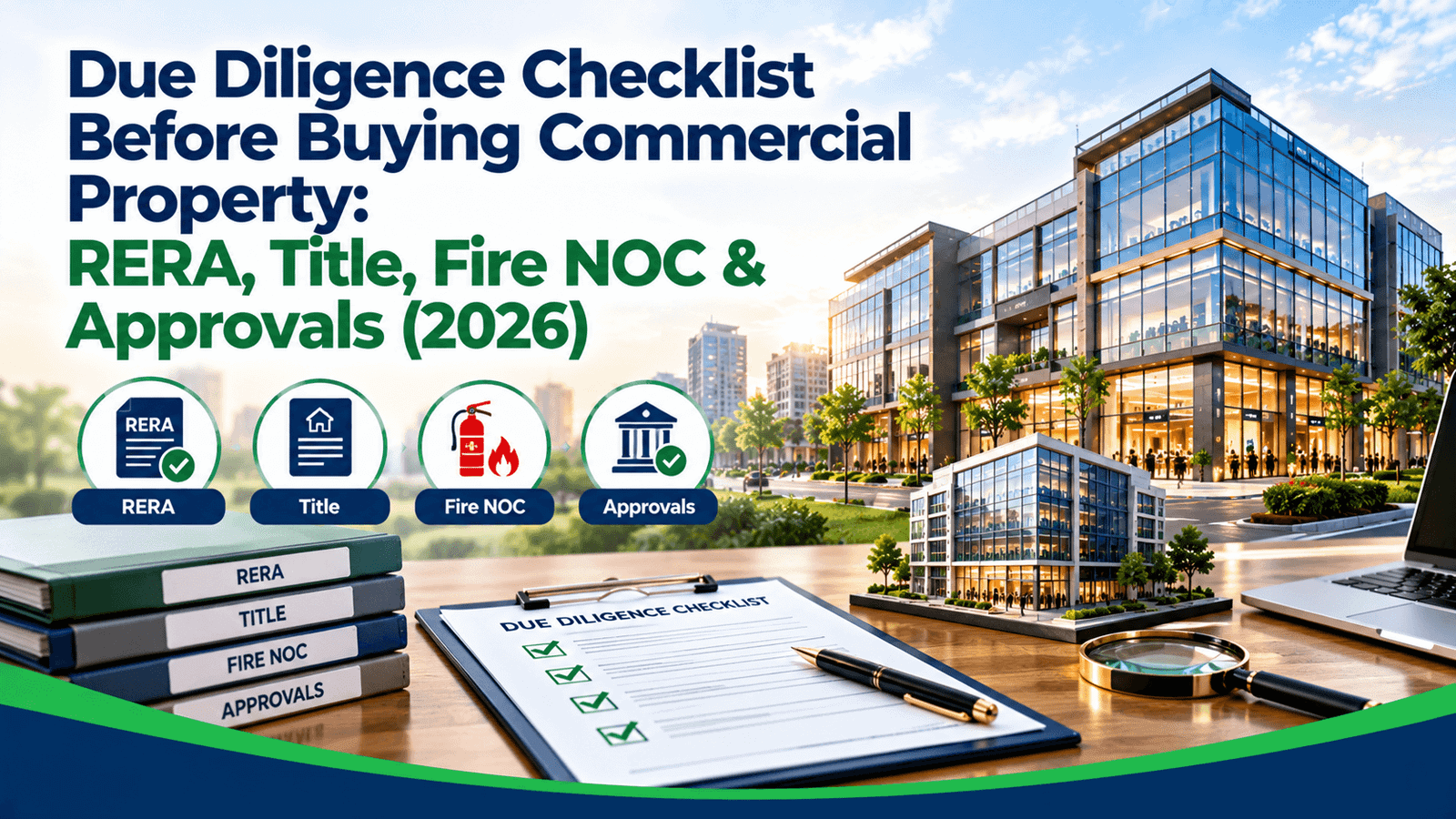 Due Diligence Checklist Before Buying Commercial Property: RERA, Title, Fire NOC & Approvals